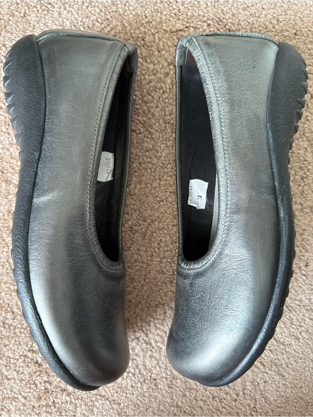 EUC Naot Taupo Leather Comfort Slip On Ballet Flats - Picture 4 of 12